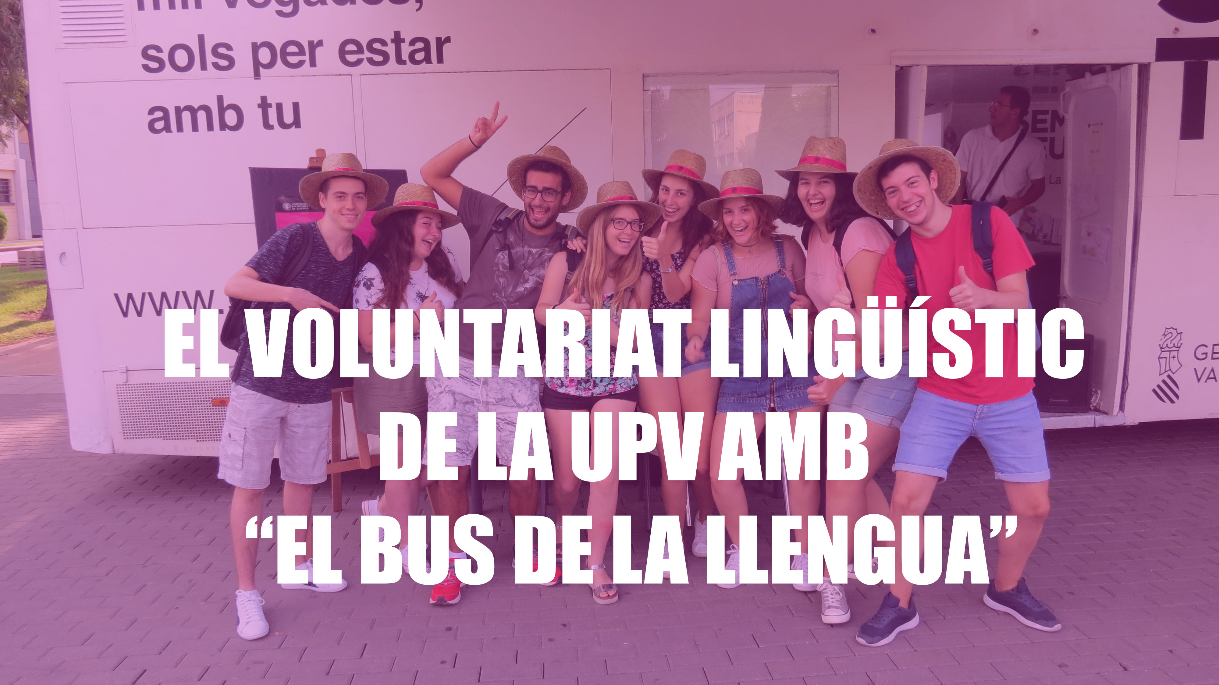 El Voluntariat Lingüístic de la UPV amb el Bus de la llengua
